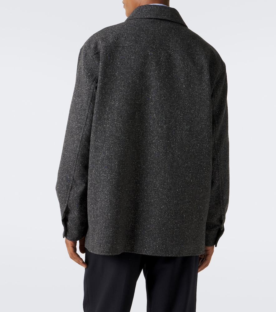 Garavani Vlogo Wool And Silk-Blend Overshirt