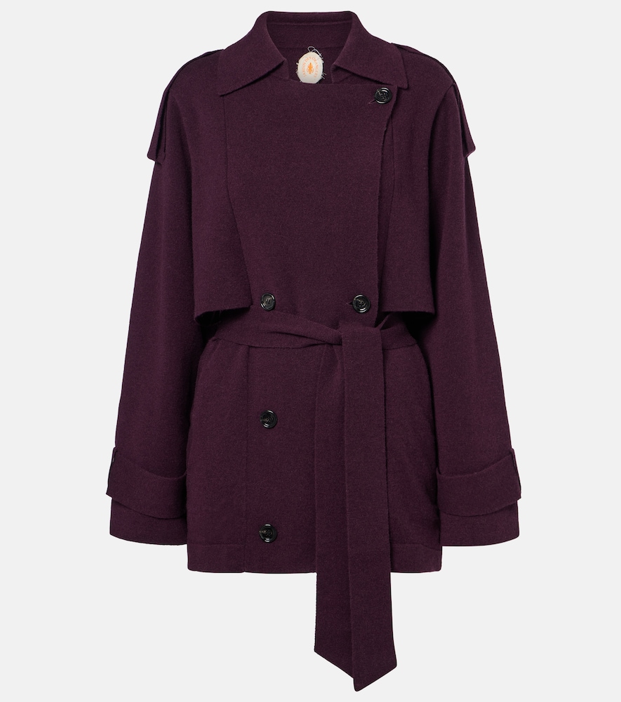 Jardin des Orangers Cropped wool and cashmere trench coat