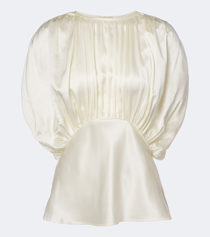 Tove Top Peta en satin de soie