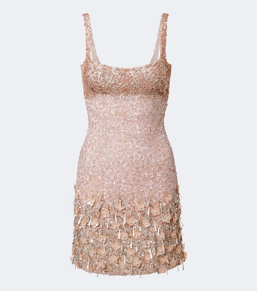 La Fuori Là Fuori Maris sequined minidress