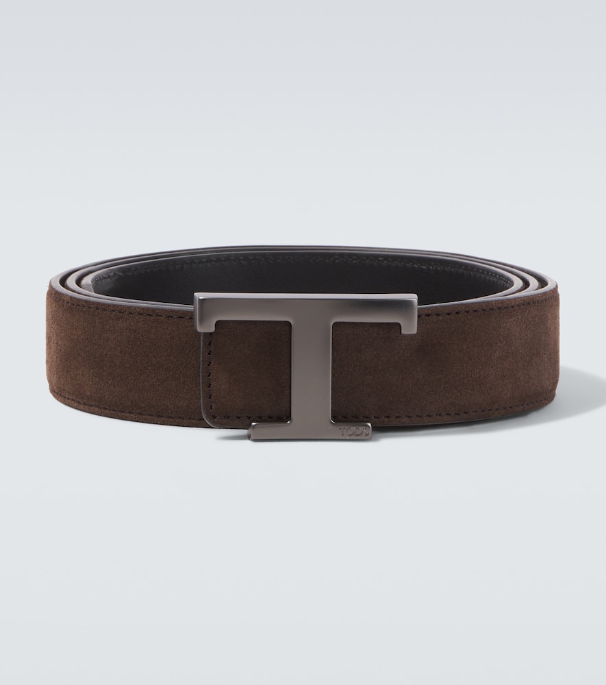 Tod's Men's Brown T Timeless Leather Belt Inch Size 38 - Mytheresa