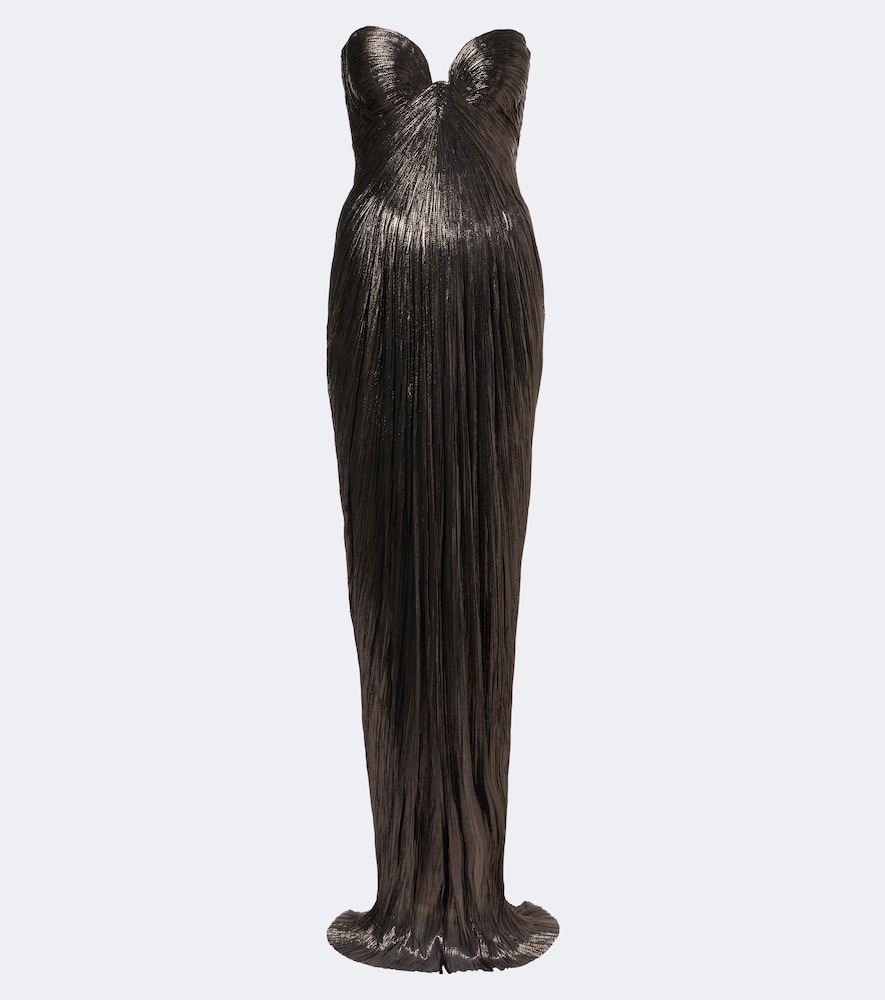 Abito lungo a bustier Nadira in seta