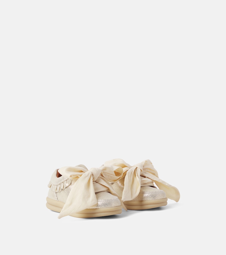 Baby Sneakers Pexley aus Metallic-Leder