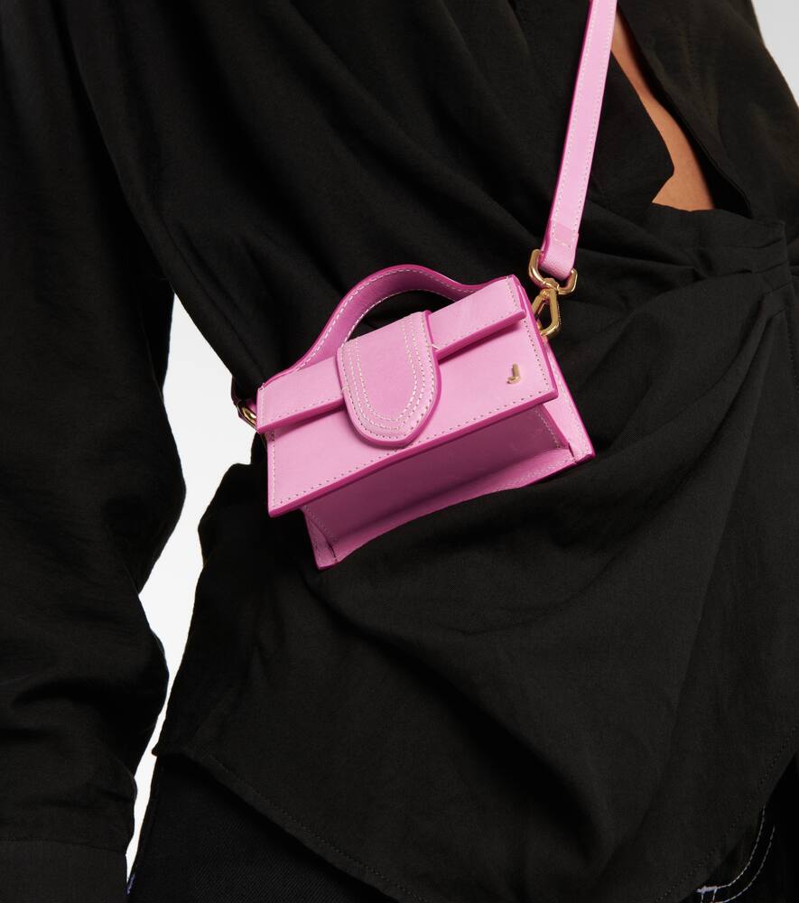 JACQUEMUS LE PETIT BAMBINO SUEDE SHOULDER BAG,P00545131