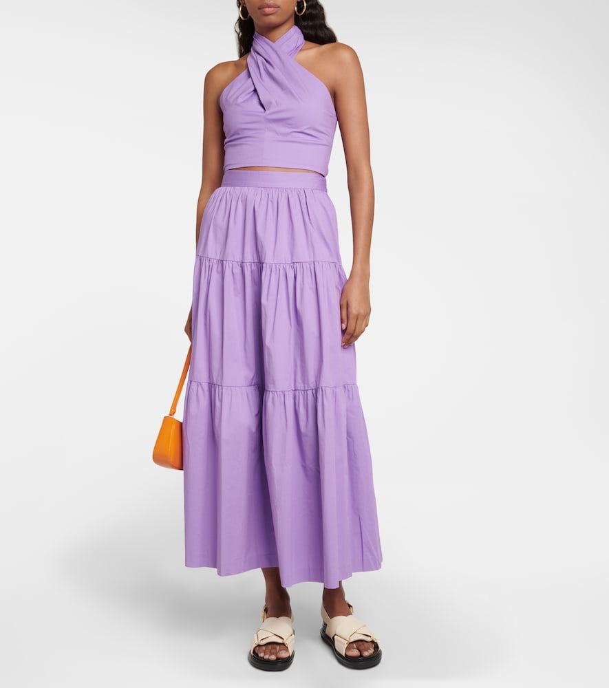 Staud Staud Cropped-top Kai Aus Baumwolle 