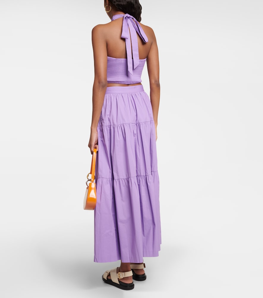Kai Cropped Halter-Neck Cotton Top
