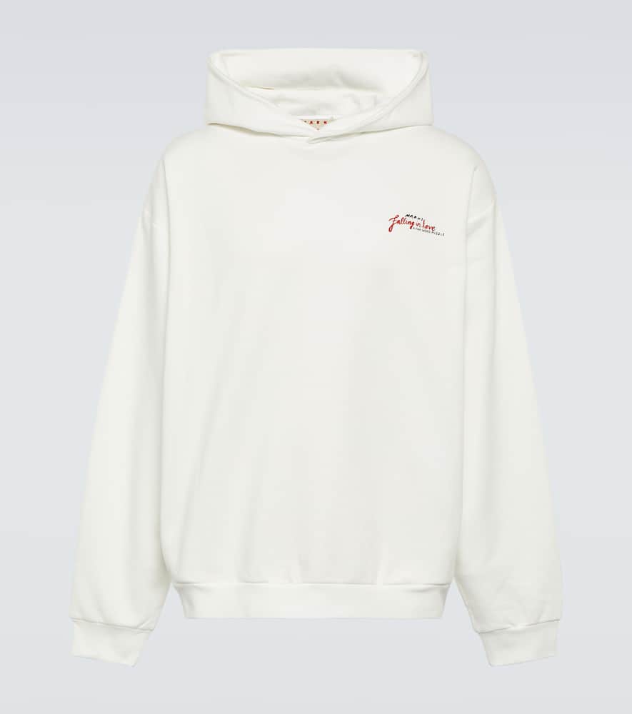 Marni Printed cotton jersey hoodie