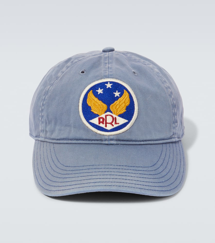 Ball patched cotton baseball cap