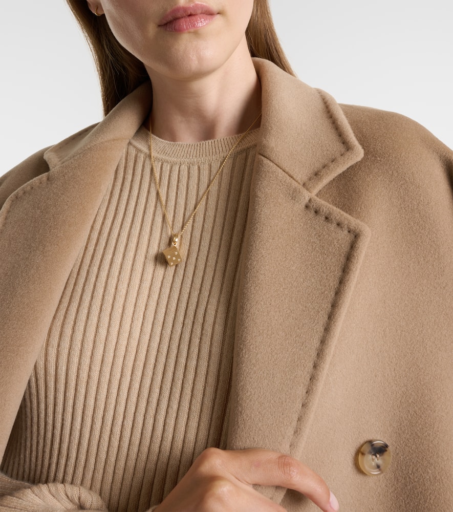 Marie Lichtenberg Spiga 18kt Gold Necklace With Diamonds In Gold