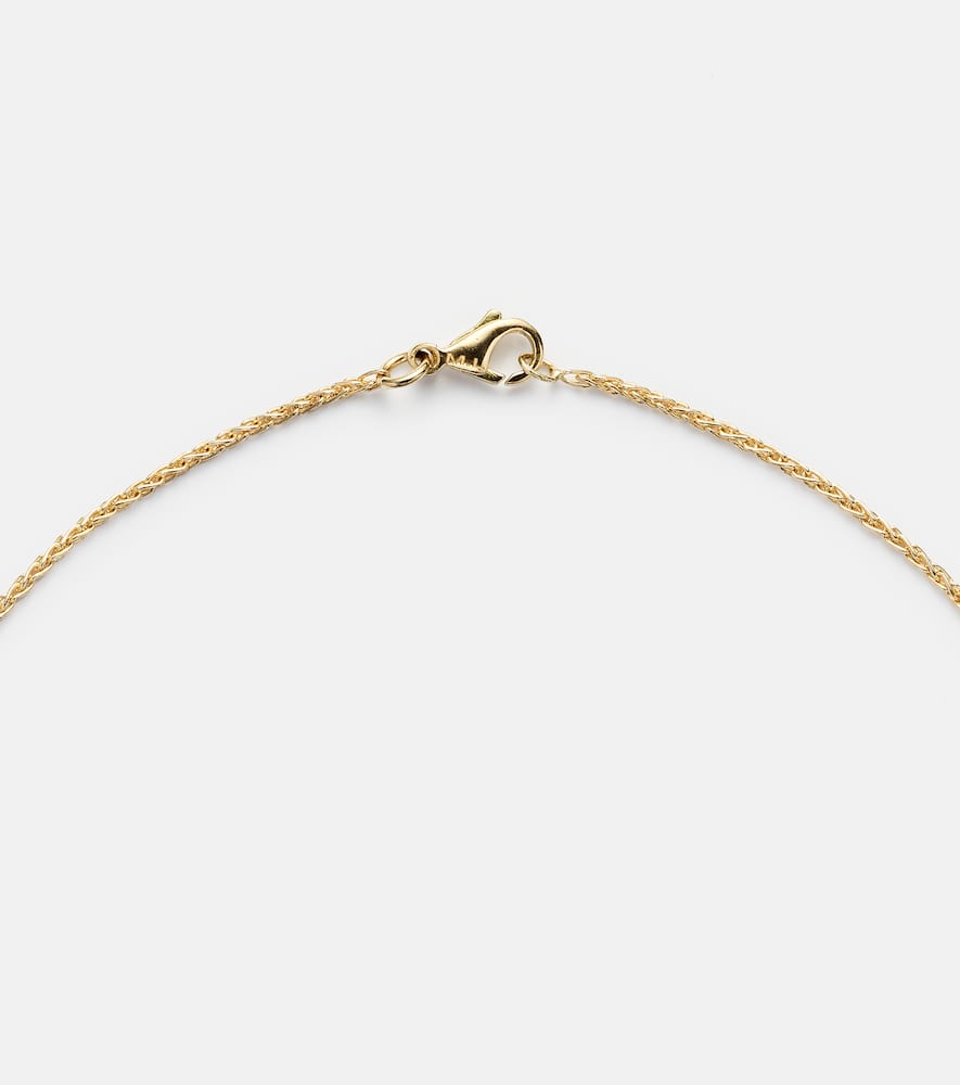 Marie Lichtenberg Spiga 18kt Gold Necklace With Diamonds In Gold