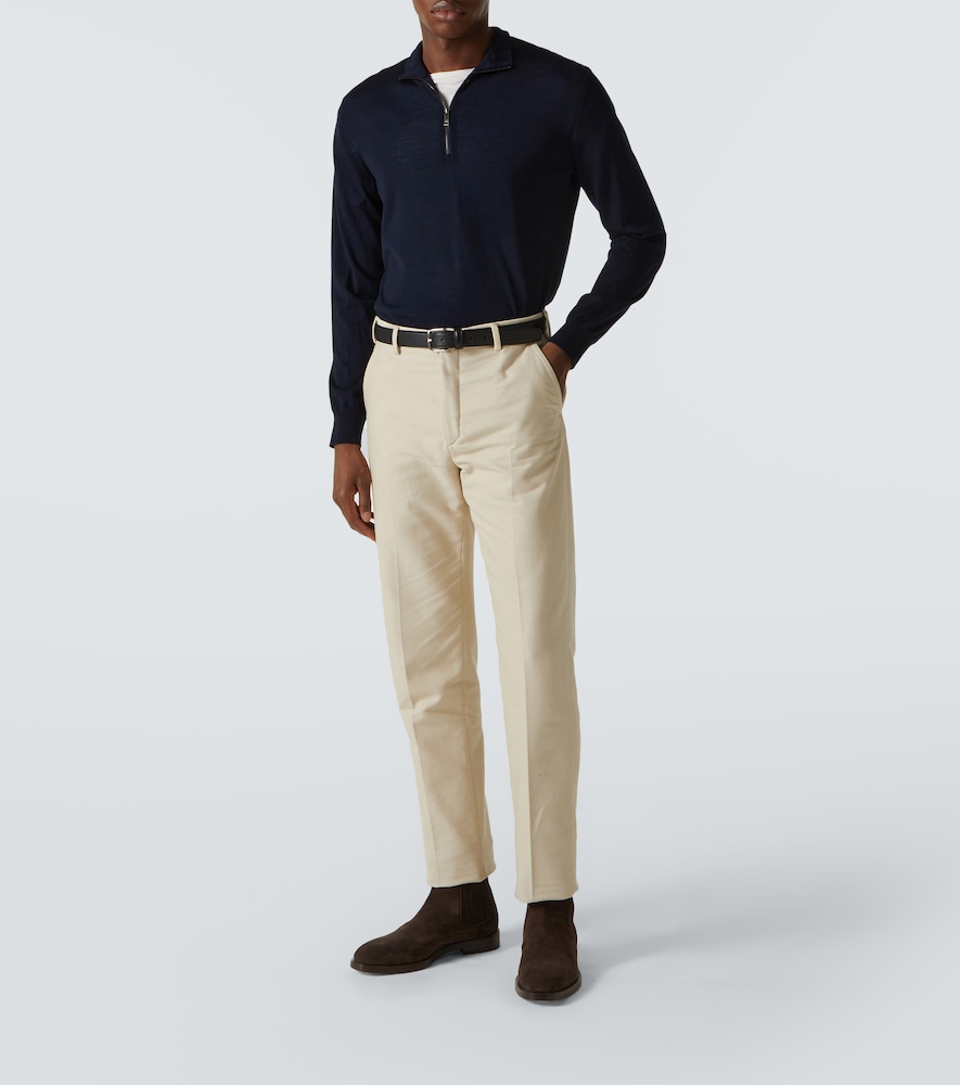  Zegna Zegna Wool Half-zip Sweater 