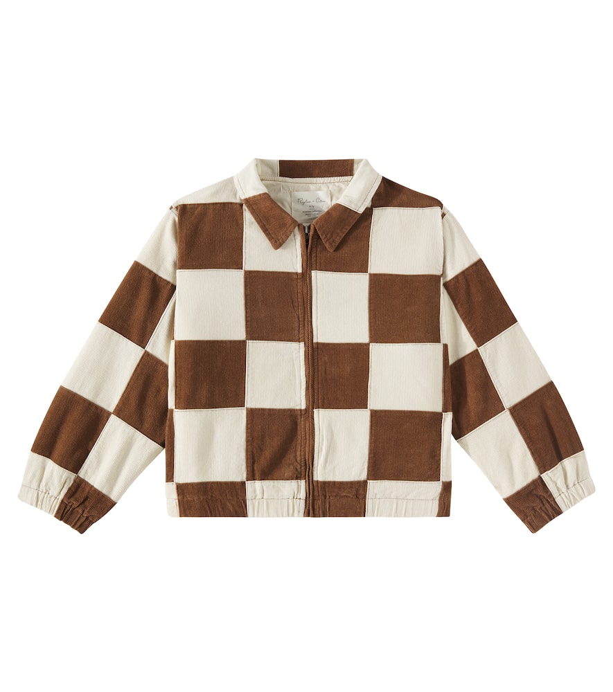 Rylee + Cru Checked cotton jacket