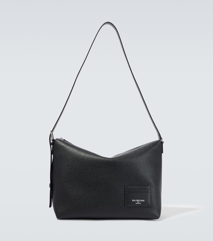 Credit Large leather messenger bag