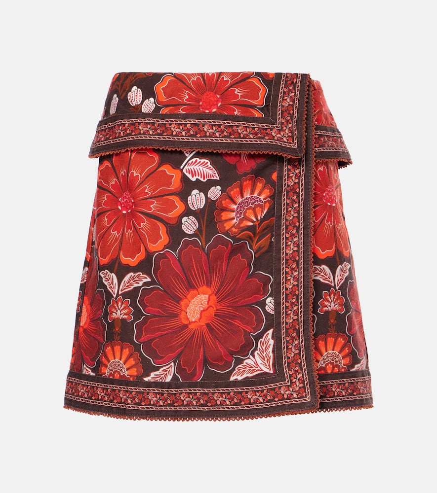 Gigi Tapestry cotton wrap skirt