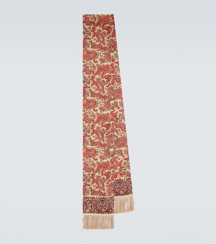 VALENTINO Valentino Garavani Paisley silk scarf　ヴァレンティノ ガラヴァーニ ペイズリー シルク スカーフ