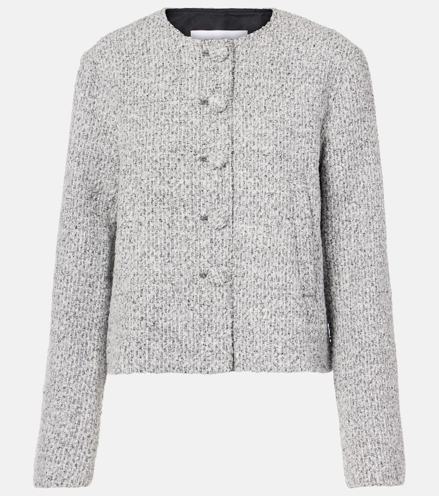 Proenza Schouler White Label Lea Bouclé Jacket In Black