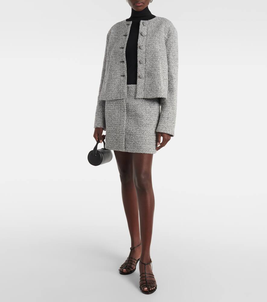 Proenza Schouler White Label Lea Bouclé Jacket In Black