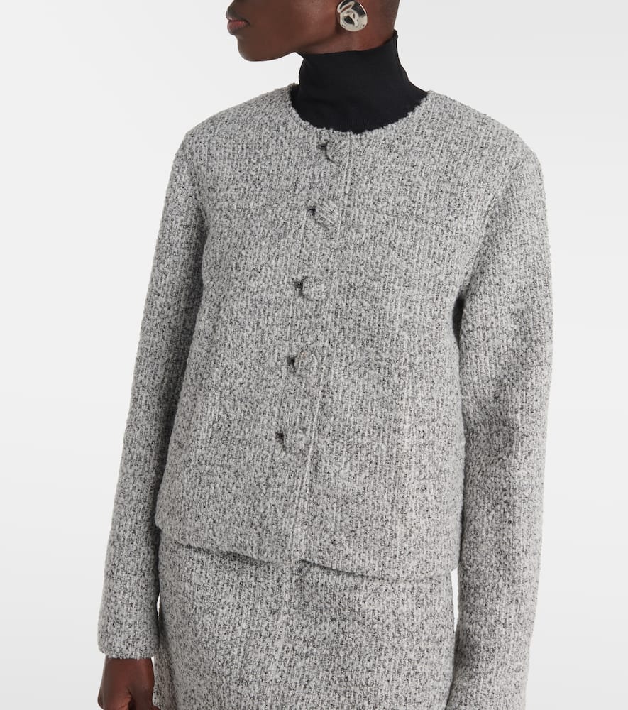 Proenza Schouler White Label Lea Bouclé Jacket In Black