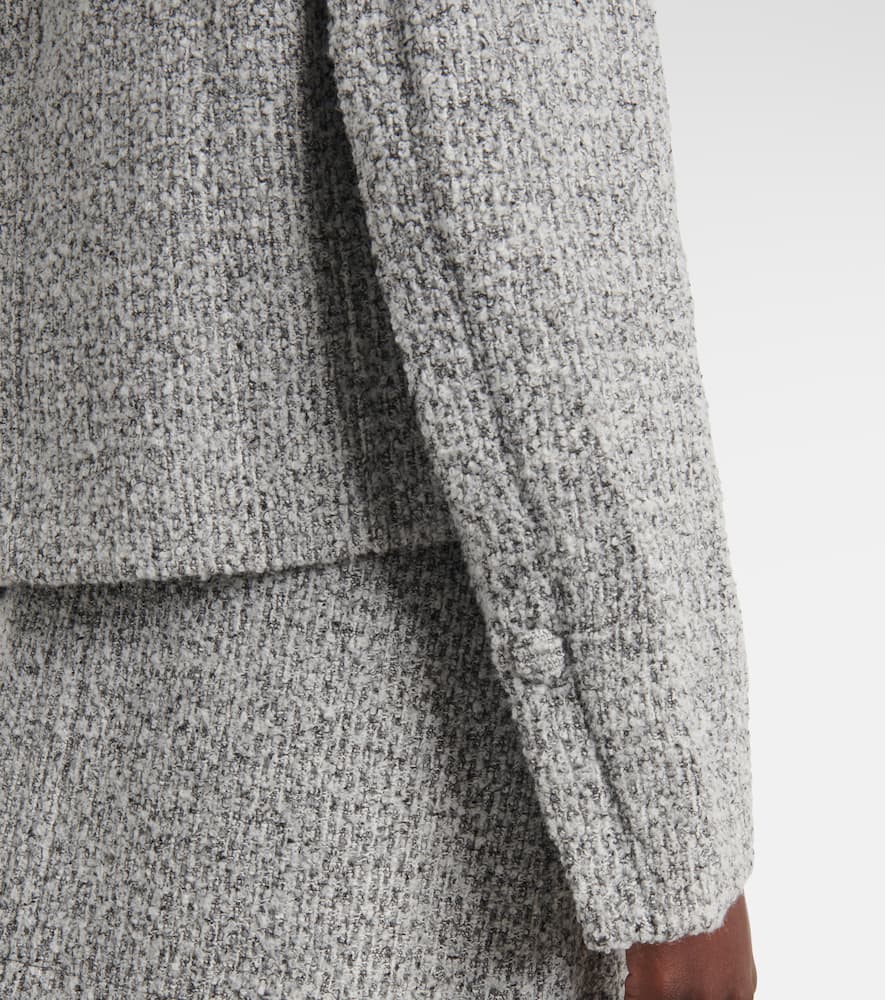 Proenza Schouler White Label Lea Bouclé Jacket In Black