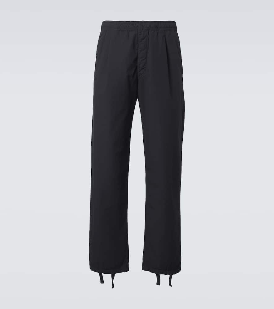 Stone Island Logo Embroidered Cotton Sweatpants