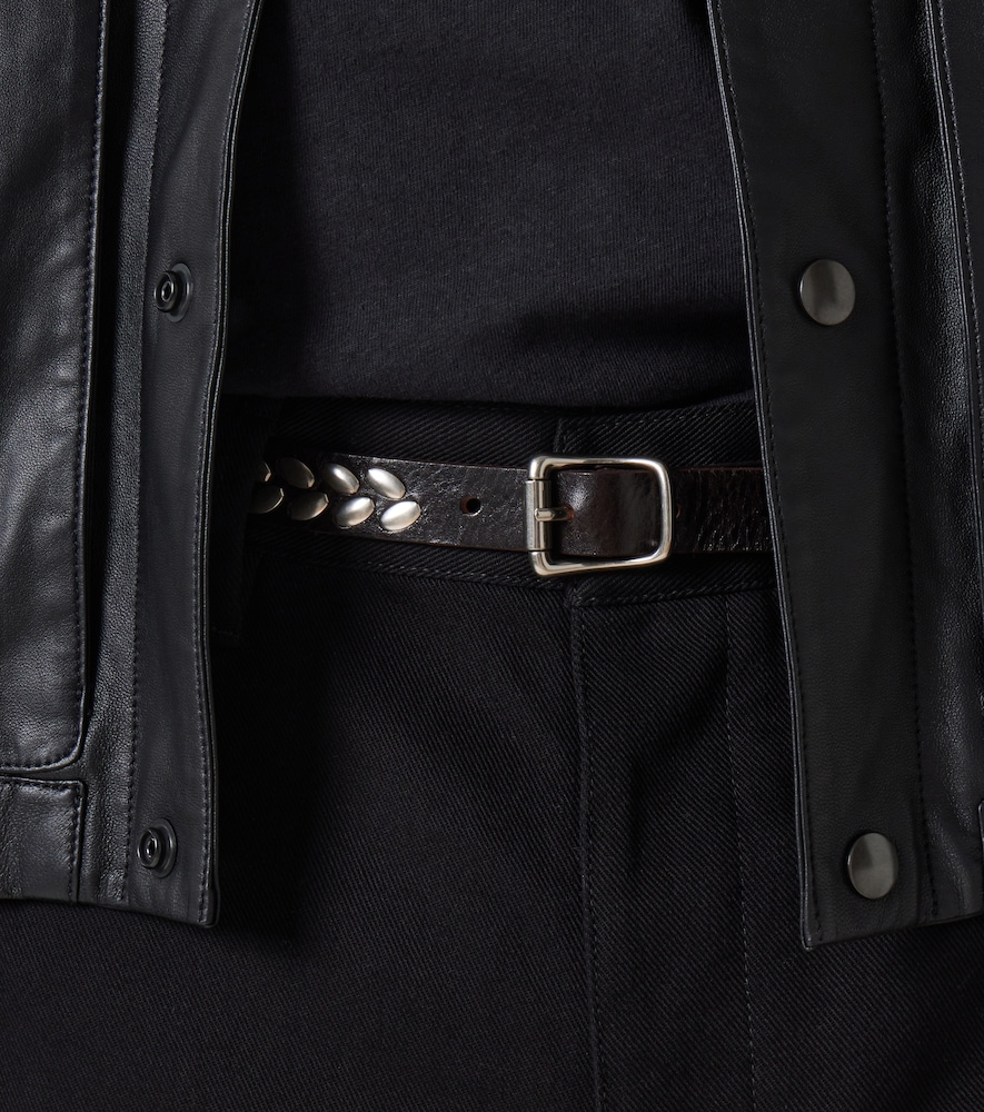  Lemaire Lemaire Almond Stud Leather Belt 