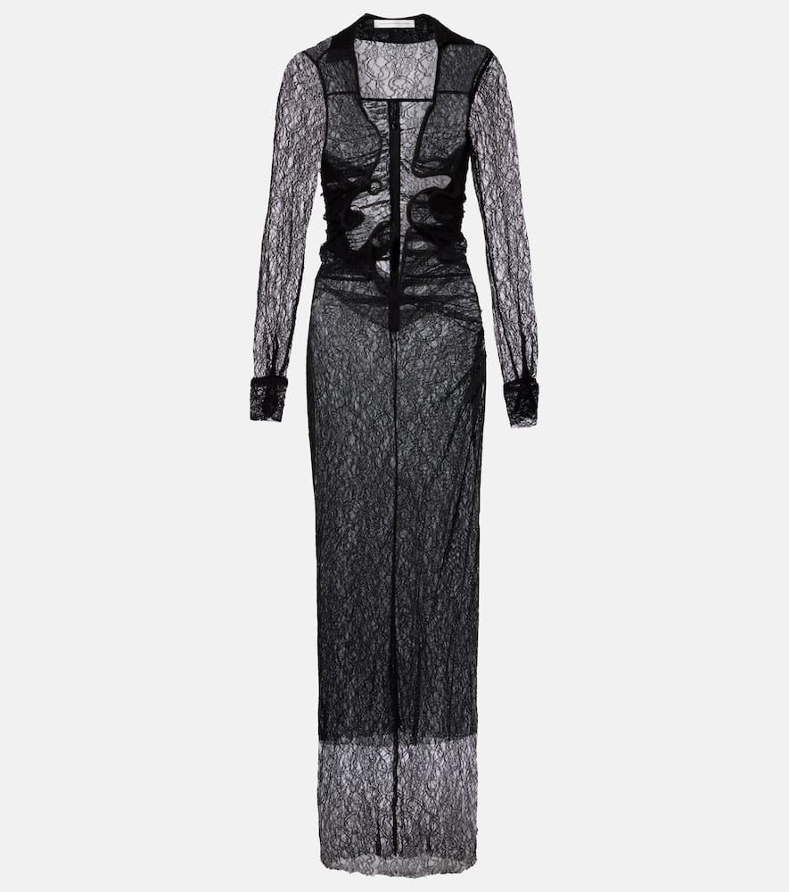 Venus sheer lace gown