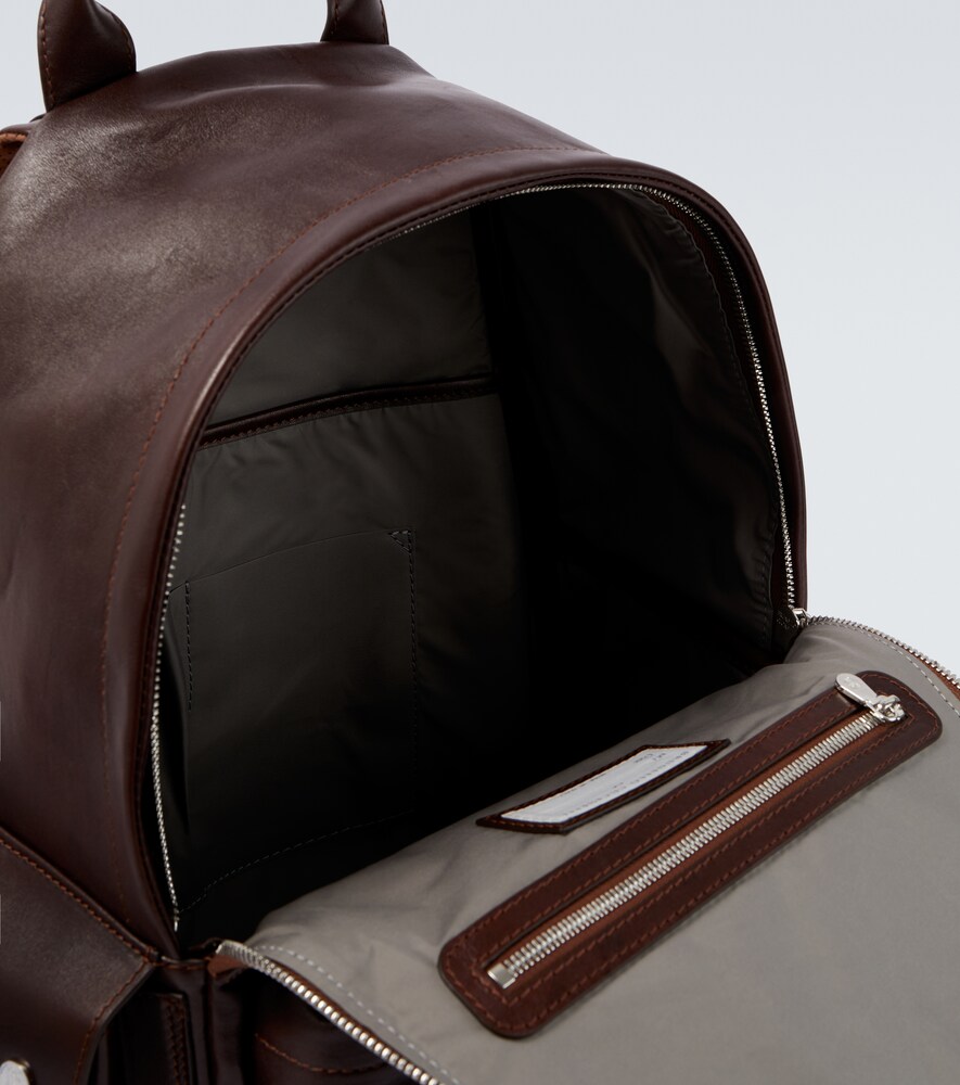  Brunello Cucinelli Brunello Cucinelli Leather Backpack 