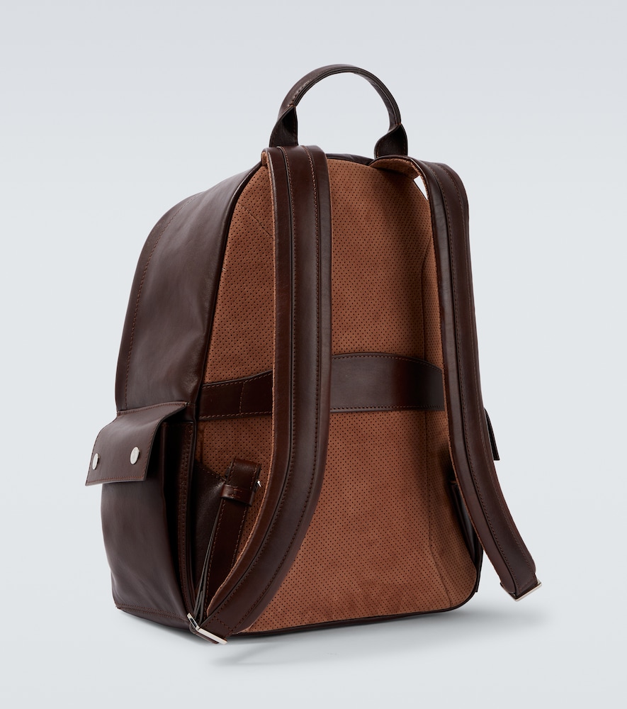  Brunello Cucinelli Brunello Cucinelli Leather Backpack 
