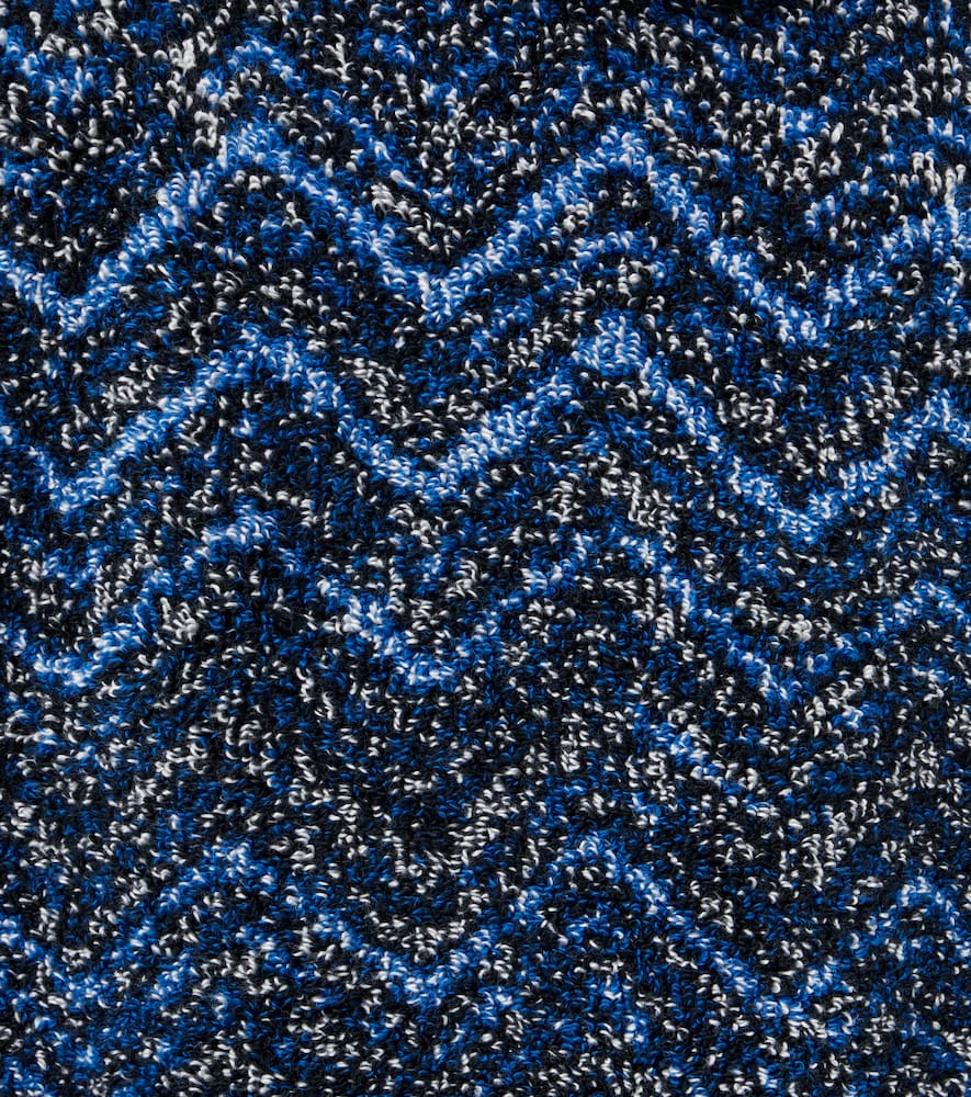 Missoni Azul Zigzag cotton terry bathrobe