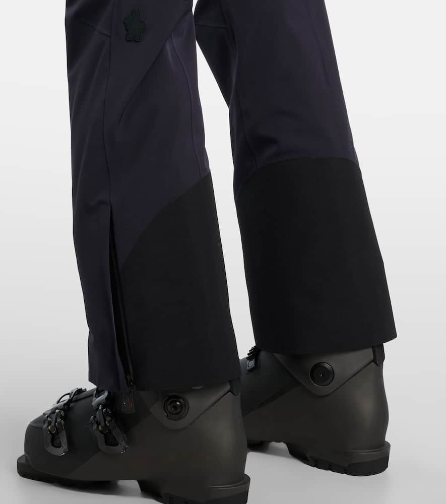 Moncler Belted Ski Pants In Blue