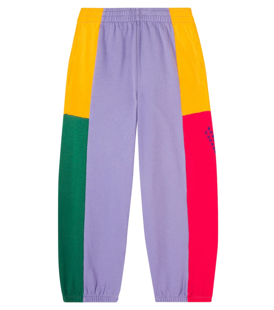 Bobo Choses Kids' B.c. Colorblock Organic Cotton Joggers In Multi