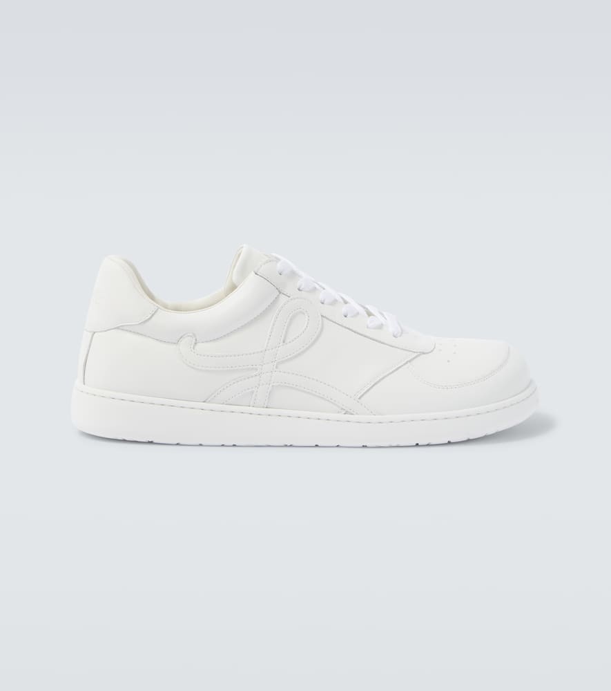 Loewe Jambo Sneakers In Soft Grained Calfskin In White