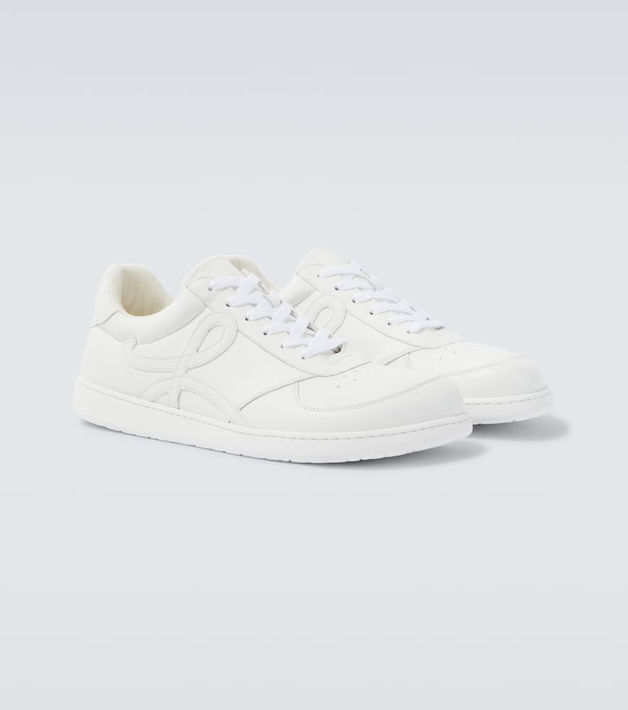 Loewe Jambo Sneakers In Soft Grained Calfskin In White