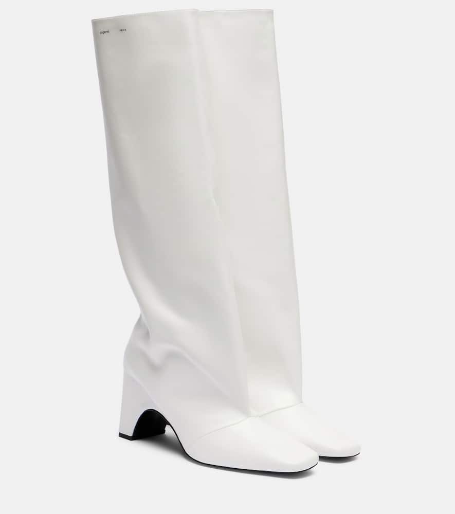 Coperni Bridge Leather Knee-high Boots In Multi
