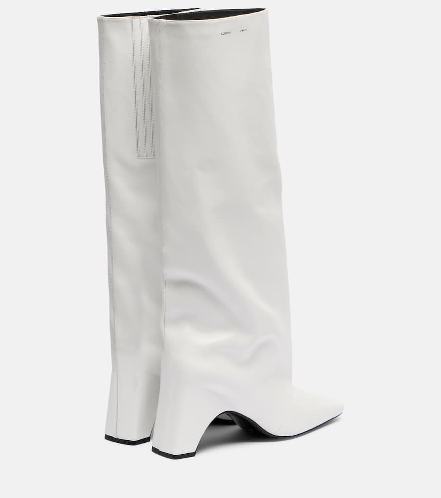 Coperni Bridge Leather Knee-high Boots In Multi