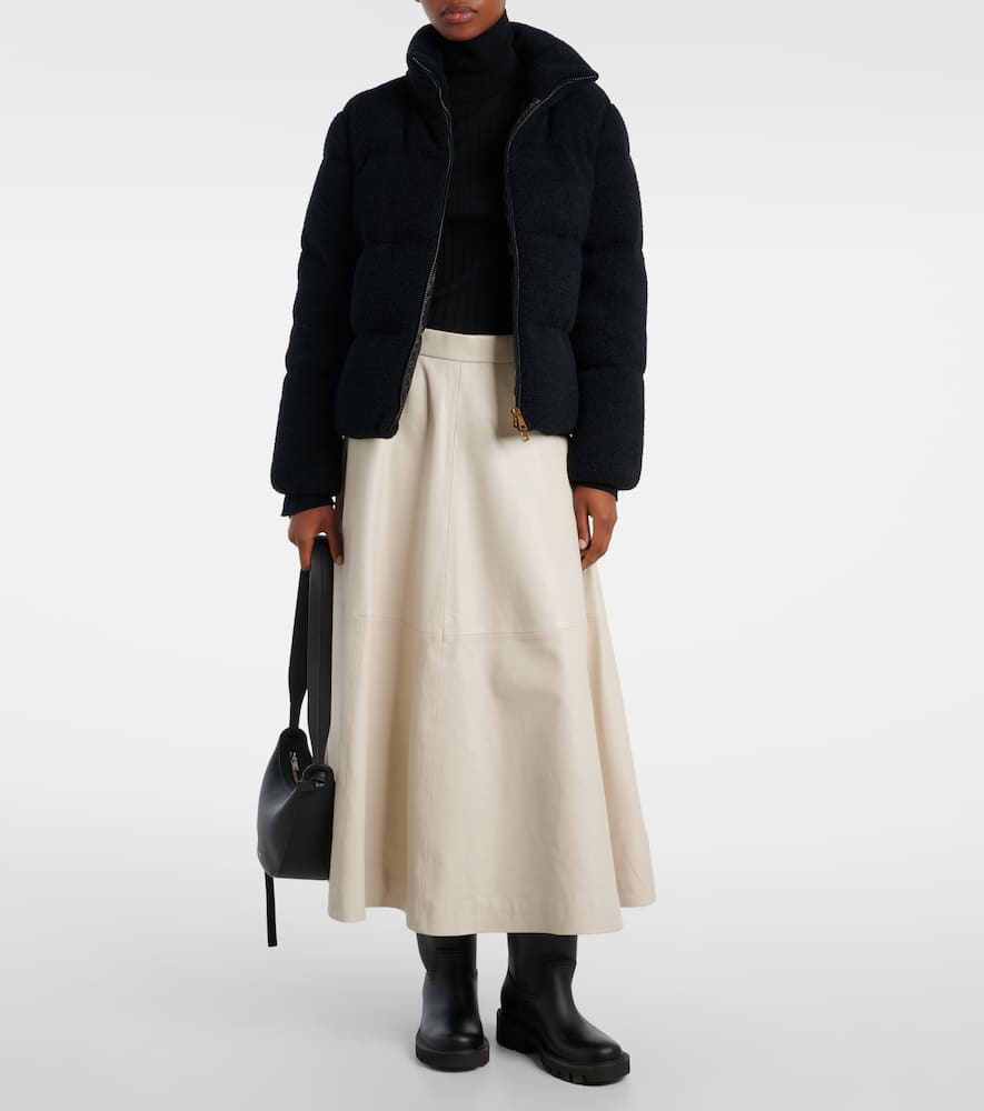 Moncler Mornas Down Jacket In Black