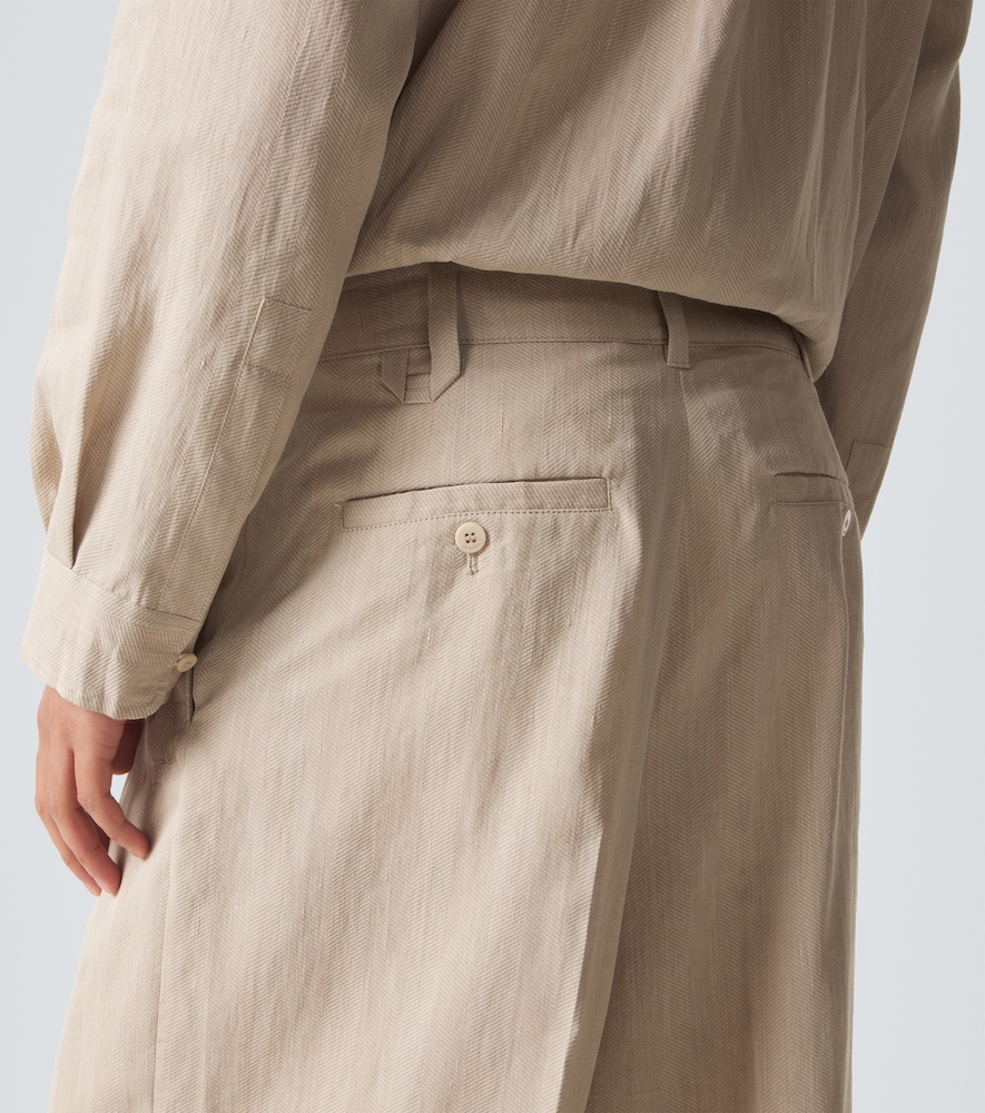 Pastro Linen-Blend Bermuda
