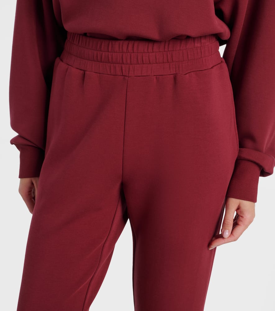Varley Womens New Maroon Elasticated-waist Slim-fit Stretch-jersey Joggers Xs In Burgundy