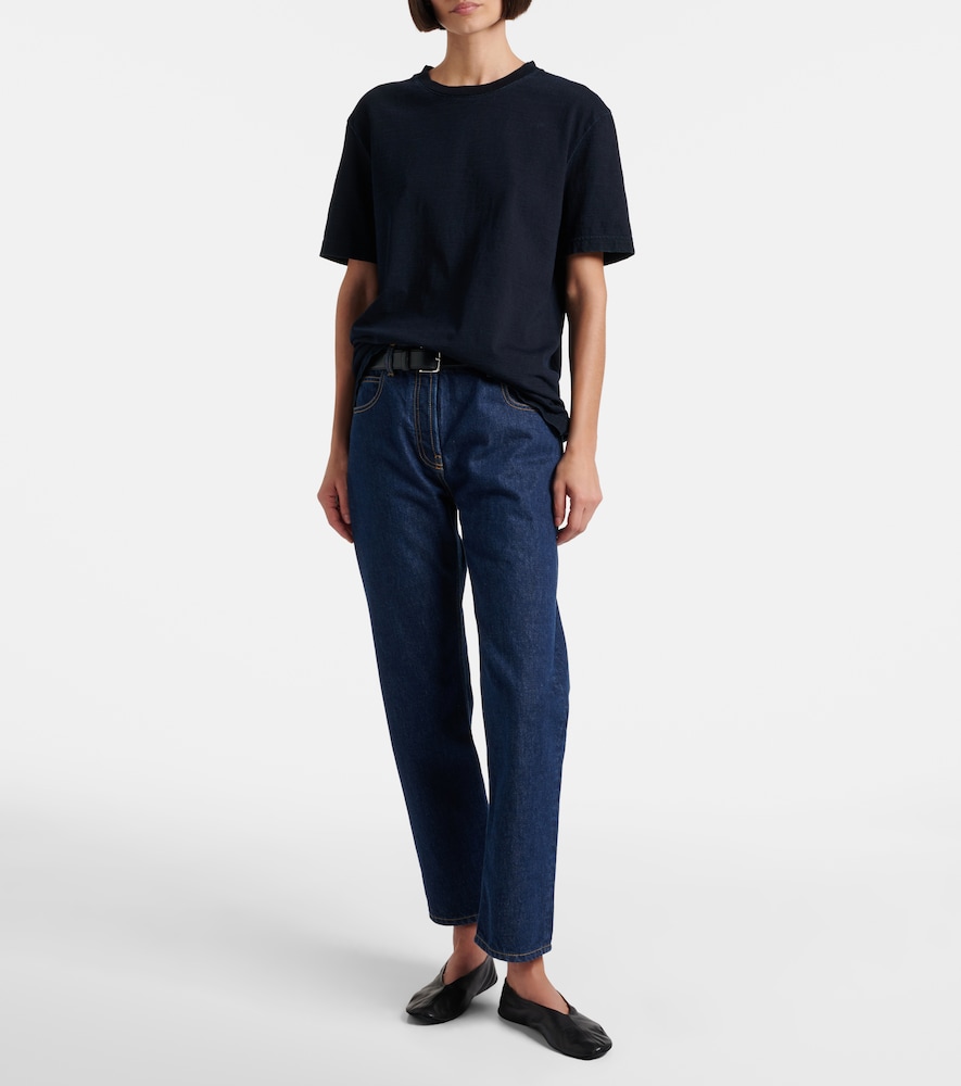 The Row Riaco mid-rise straight jeans