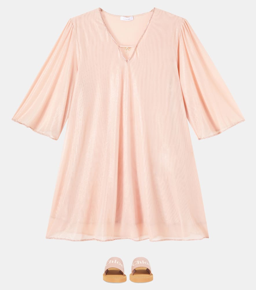 Oseree Oséree Kids Tulle Dress In Neutral