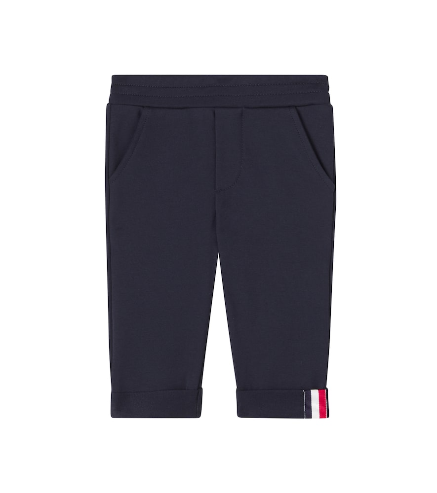 Moncler Enfant Blue Baby Cotton-Blend Fleece Sweatpants M Size 36 - Mytheresa