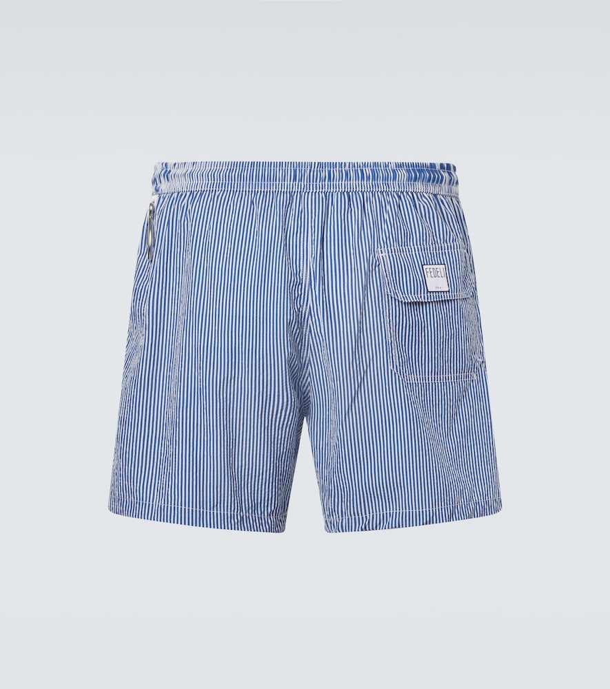  Fedeli Fedeli Madeira Striped Swim Trunks 