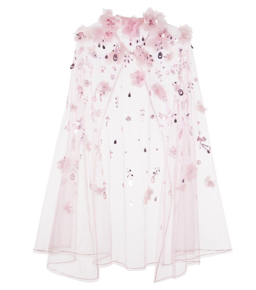  Tutu Du Monde Tutu Du Monde Floral-applique Sequined Cape 