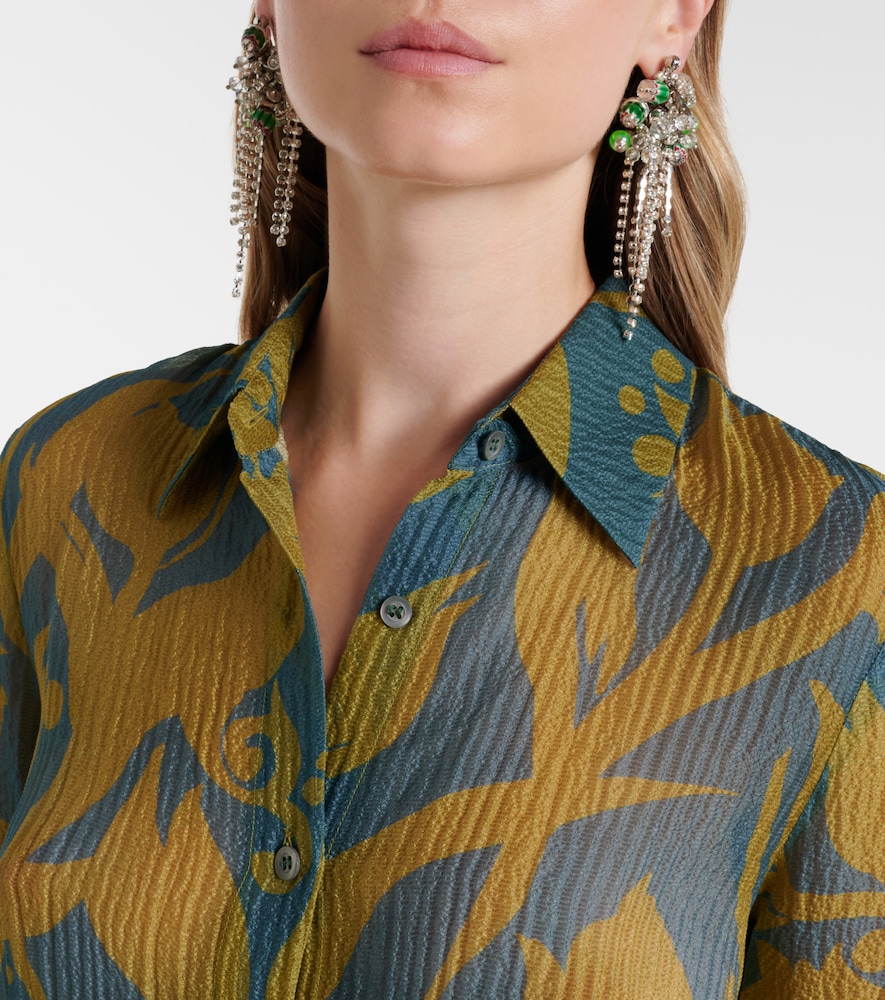  Dries Van Noten Dries Van Noten Printed Silk Shirt 