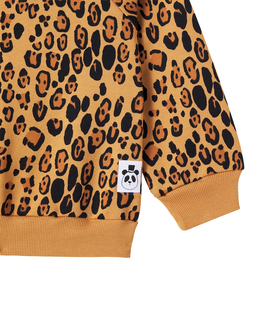  Mini Rodini Mini Rodini Leopard-print Cotton Jersey Sweatshirt 