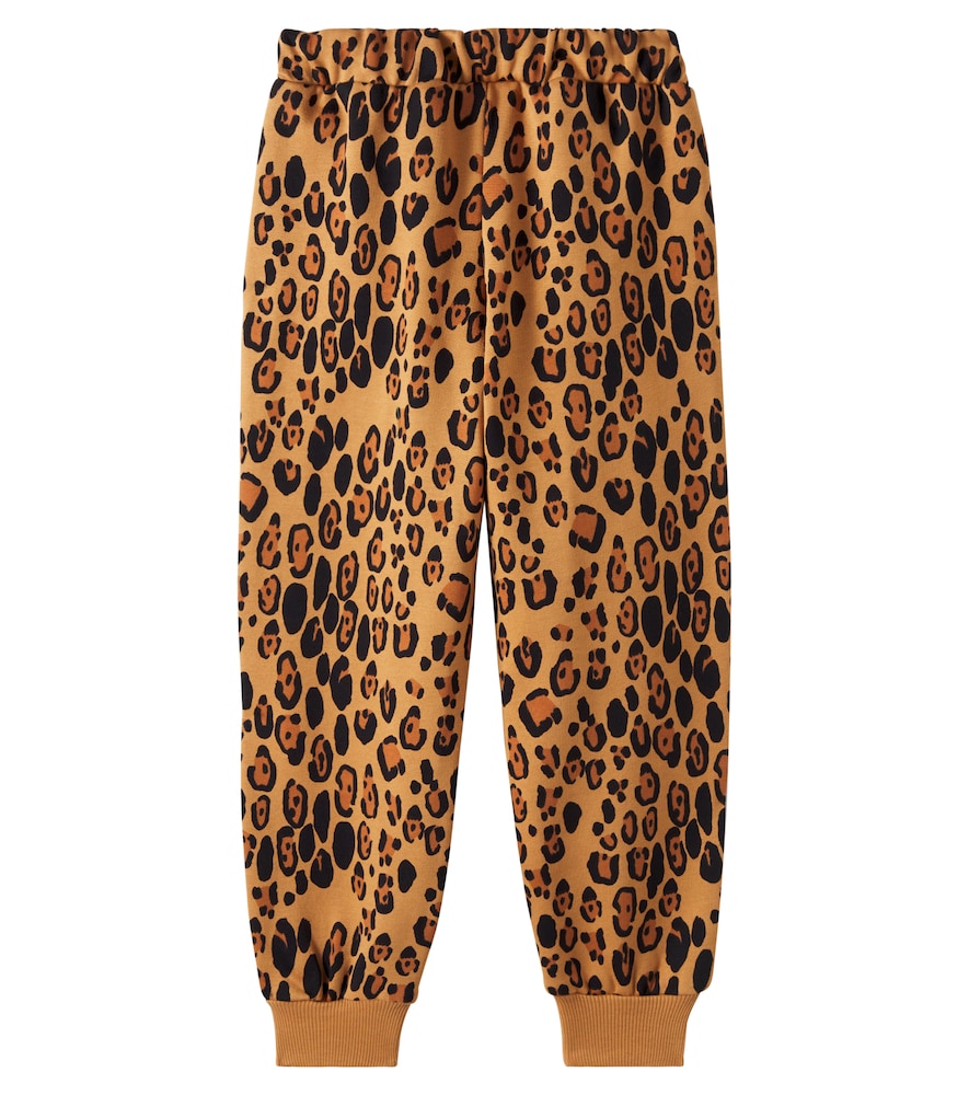  Mini Rodini Mini Rodini Leopard-print Cotton Jersey Sweatpants 