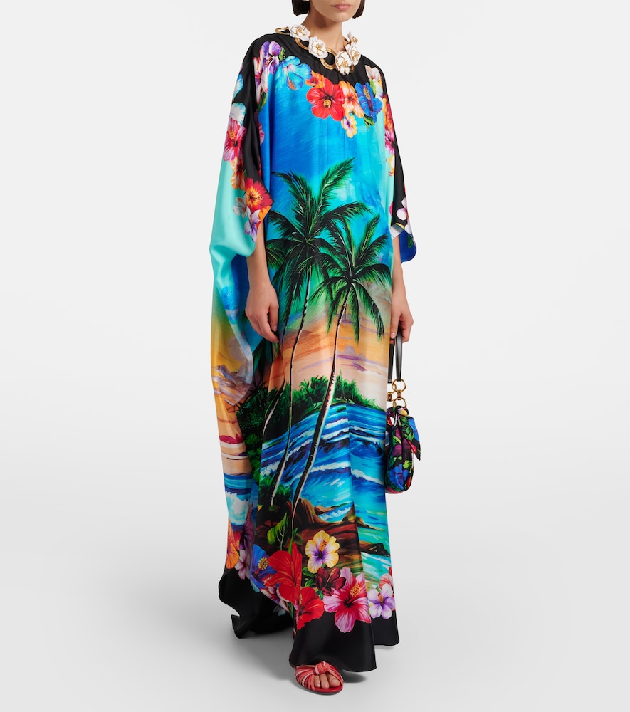 Dolce & Gabbana Printed silk kaftan