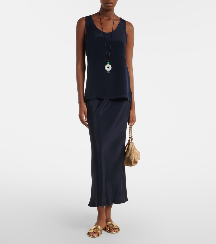  Max Mara Max Mara Sospiro Silk Satin Maxi Skirt 