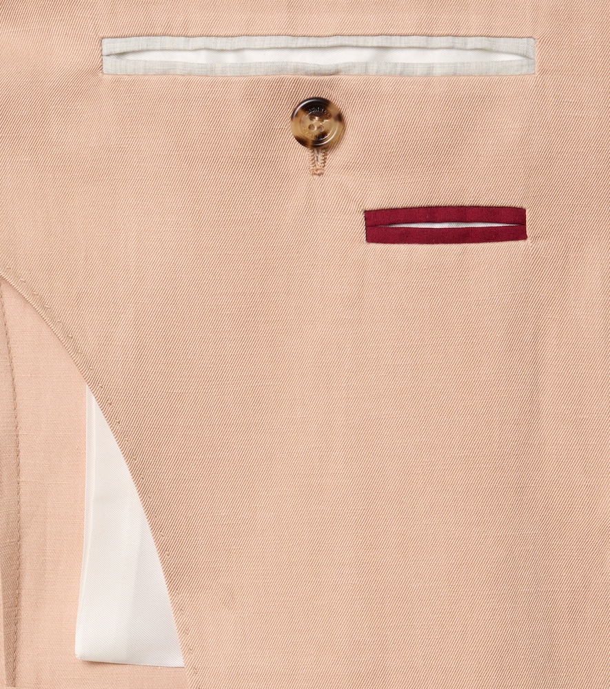  Brunello Cucinelli Brunello Cucinelli Blazer Aus Seide Und Leinen 