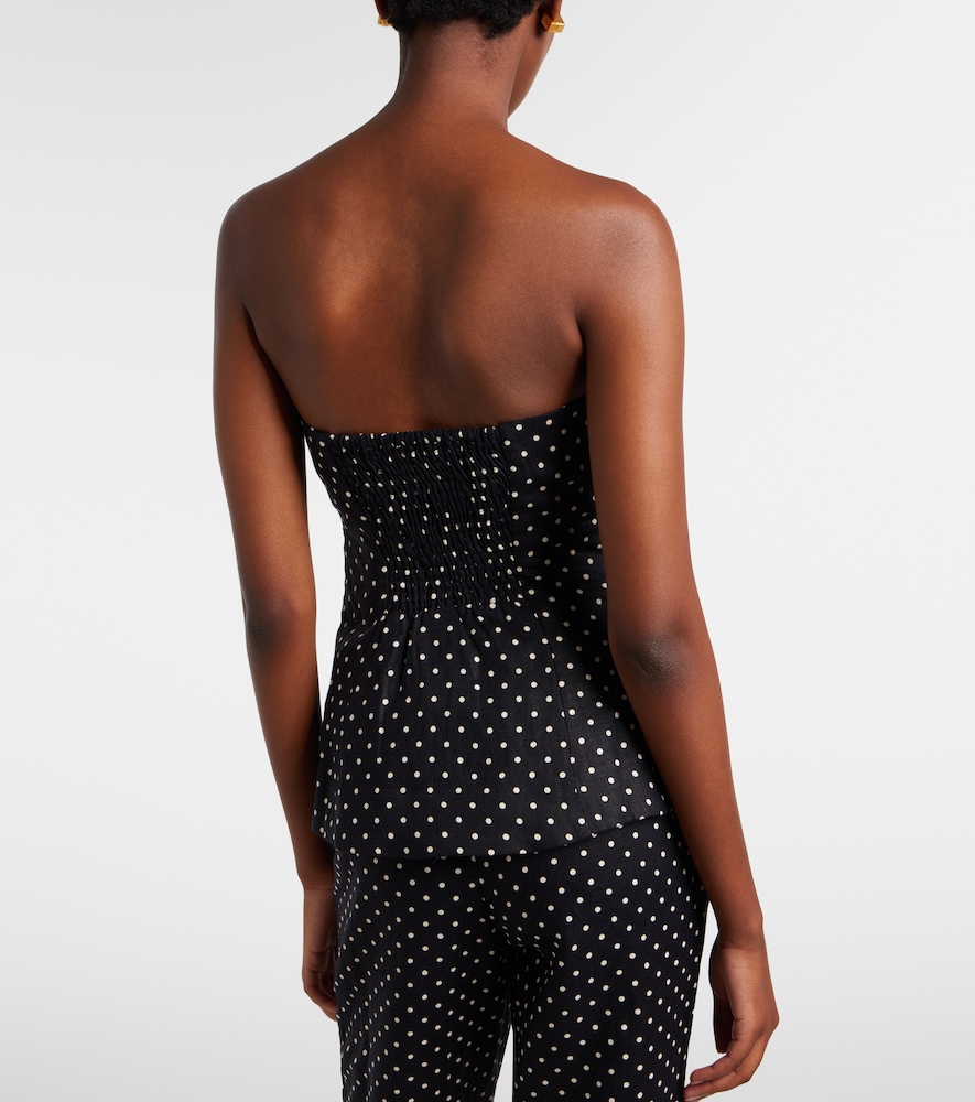 Petro Polka-Dot Peplum Top